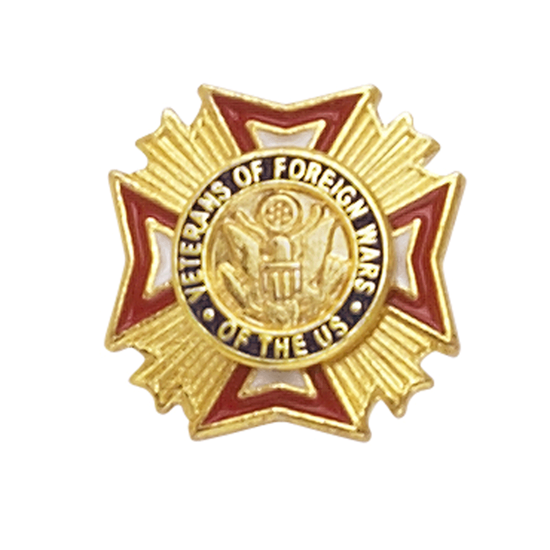 VFW Store - VFW Regulation Pin, Gold-Filled
