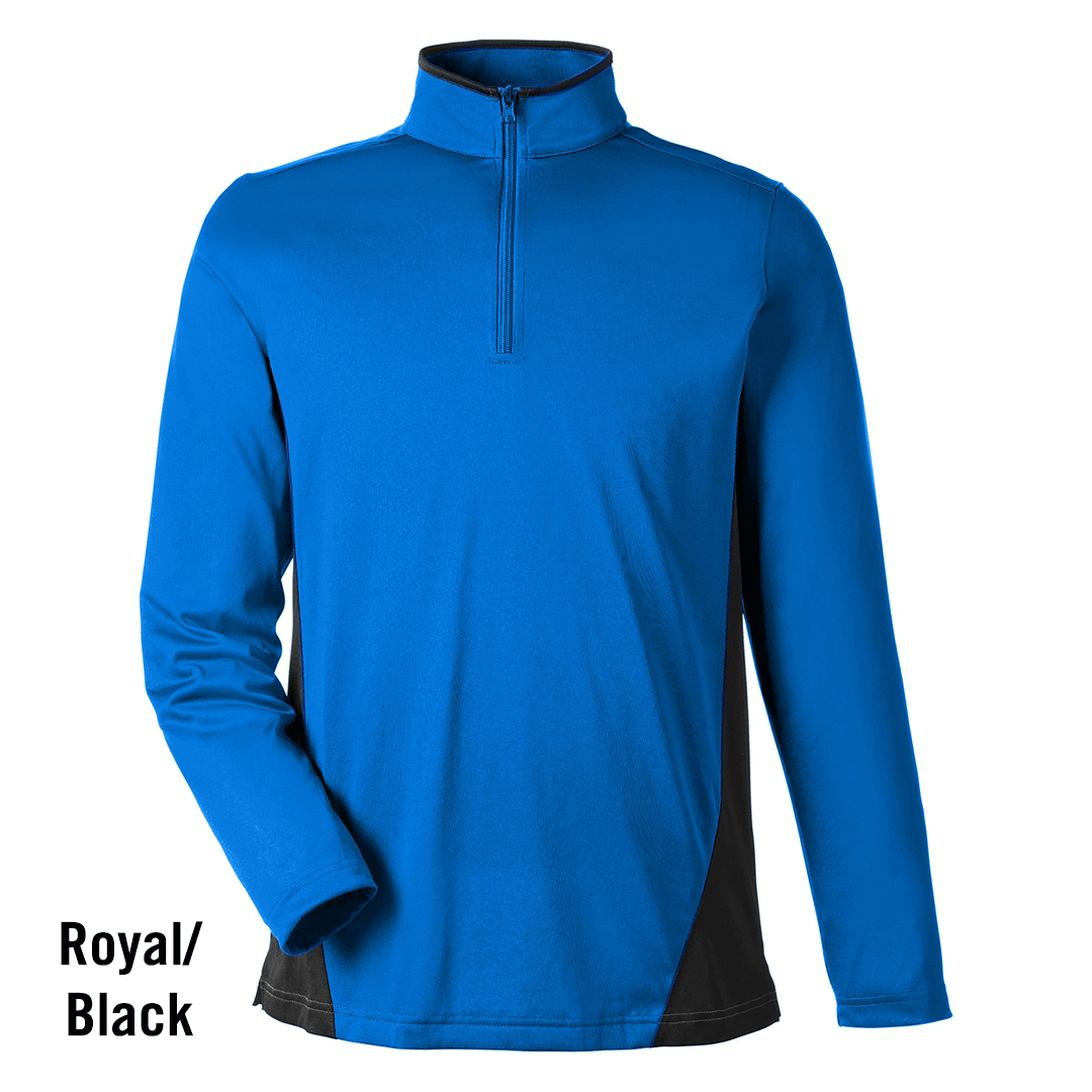 VFW Store - Men's Color Block Quarter-Zip, S&S M786