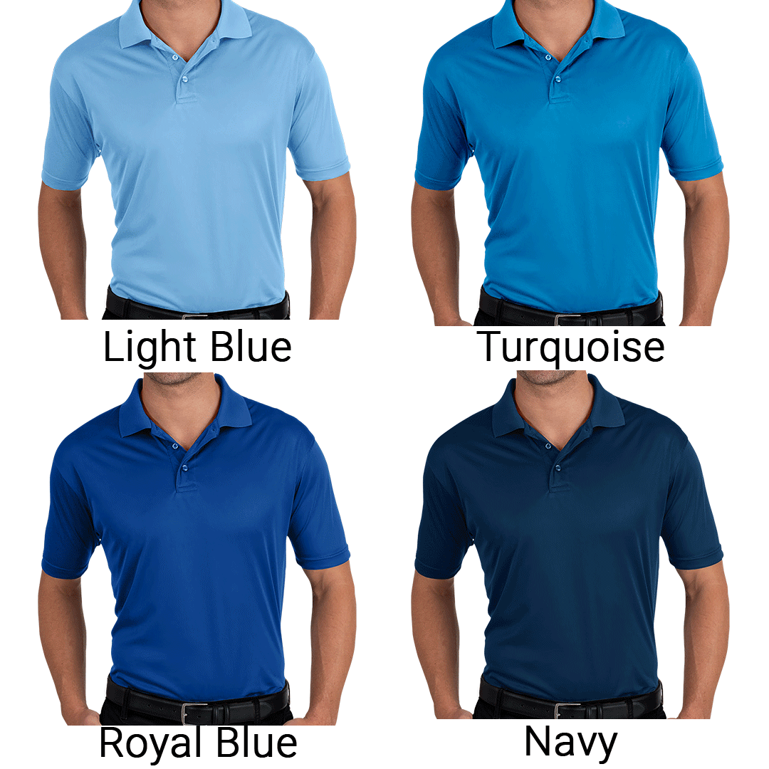 VFW Store - Men's Solid Polyester Polo, BG-7300