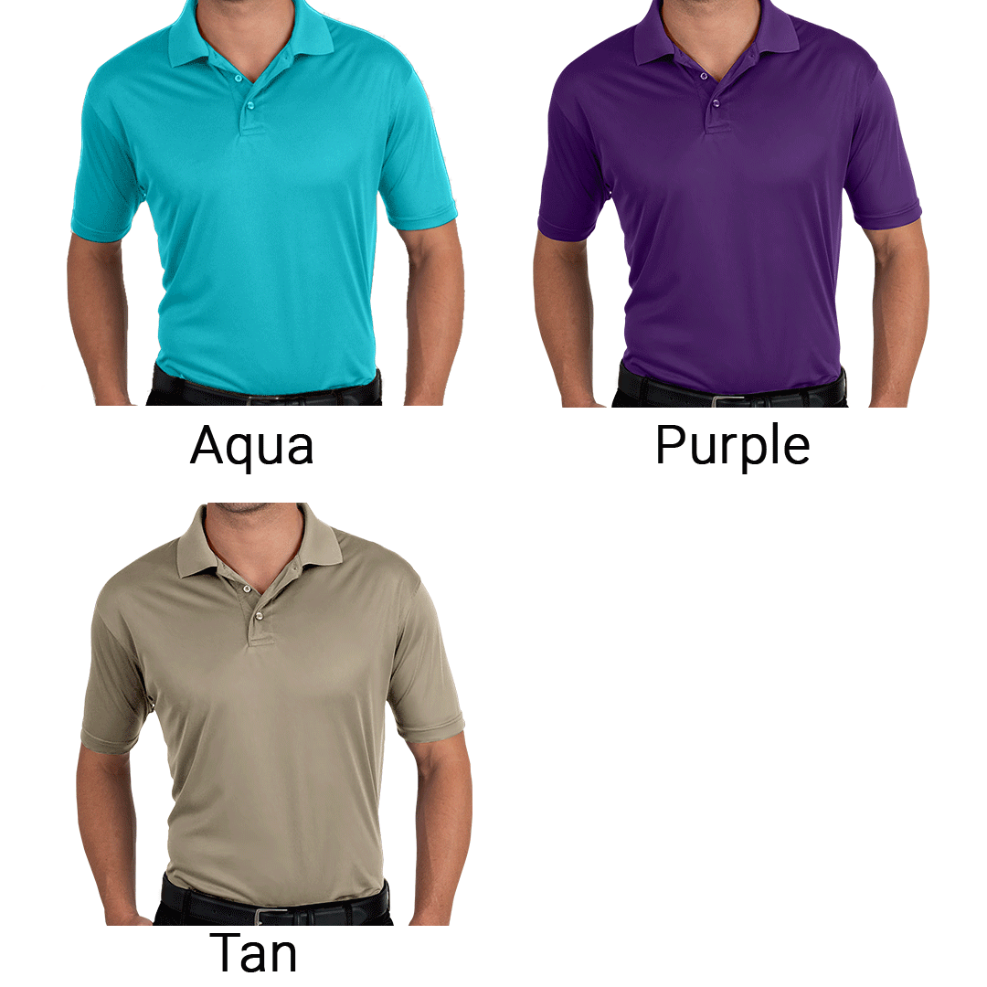 VFW Store - Men's Solid Polyester Polo, BG-7300