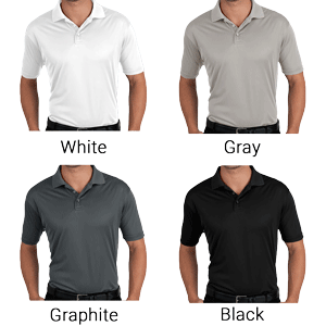VFW Store - Men's Solid Polyester Polo, BG-7300