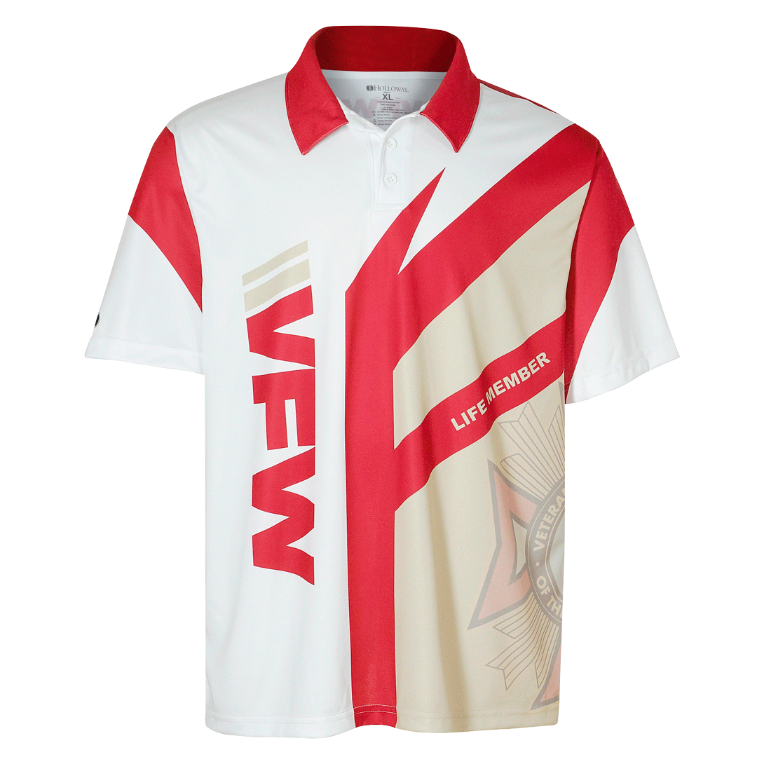 VFW Store - Sublimated VFW Life Member Polo, Medium